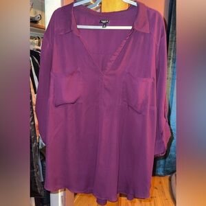 Torrid Harper Long Sleeve- plum
